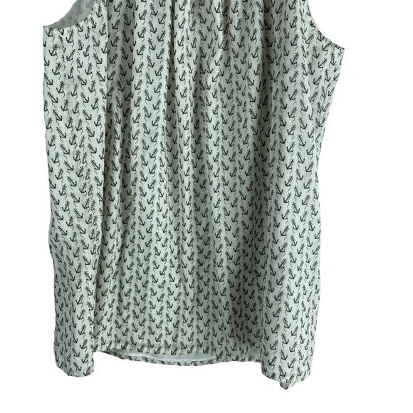 J. Crew Anchor Printed Rope Halter Neck Top Cream Size XS - Picture 5 of 8